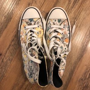 Converse all star high top rare flower pattern